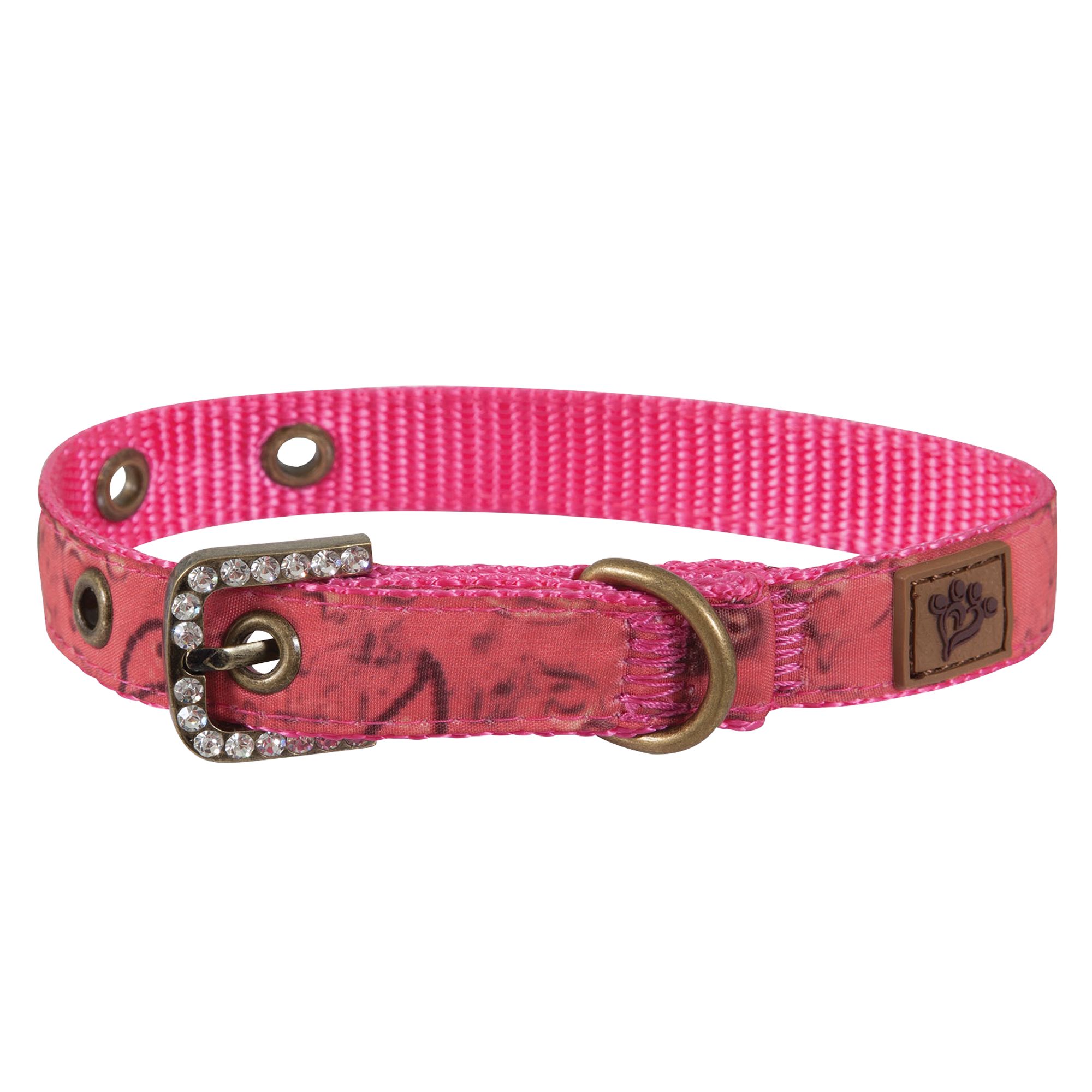 MuttNation Pink Paisley Dog Collar dog Collars PetSmart