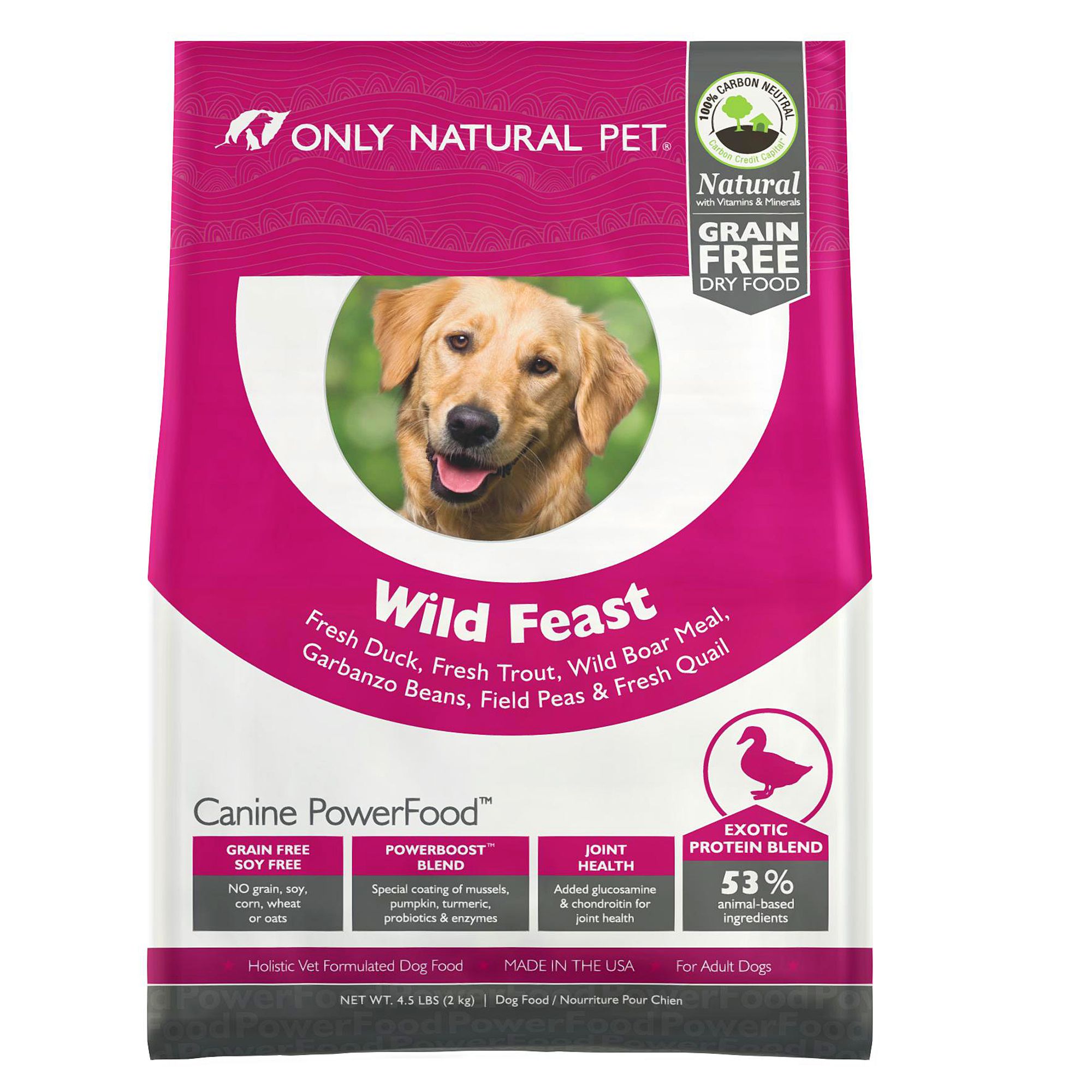 Only Natural Pet Canine PowerFood Wild Feast Dog Food Limited