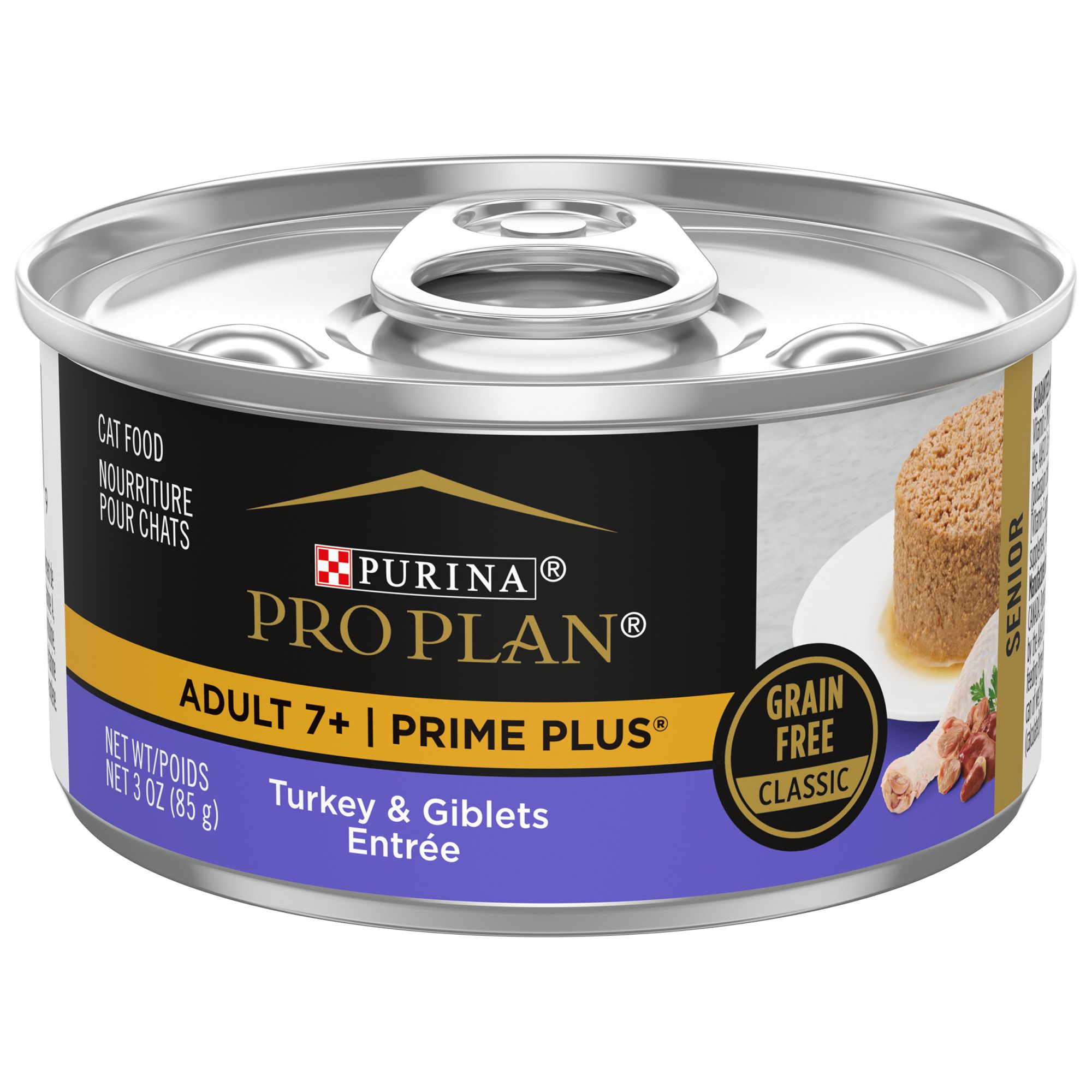 Purina Pro Plan Prime Plus Senior Wet Cat Food Grain Free High