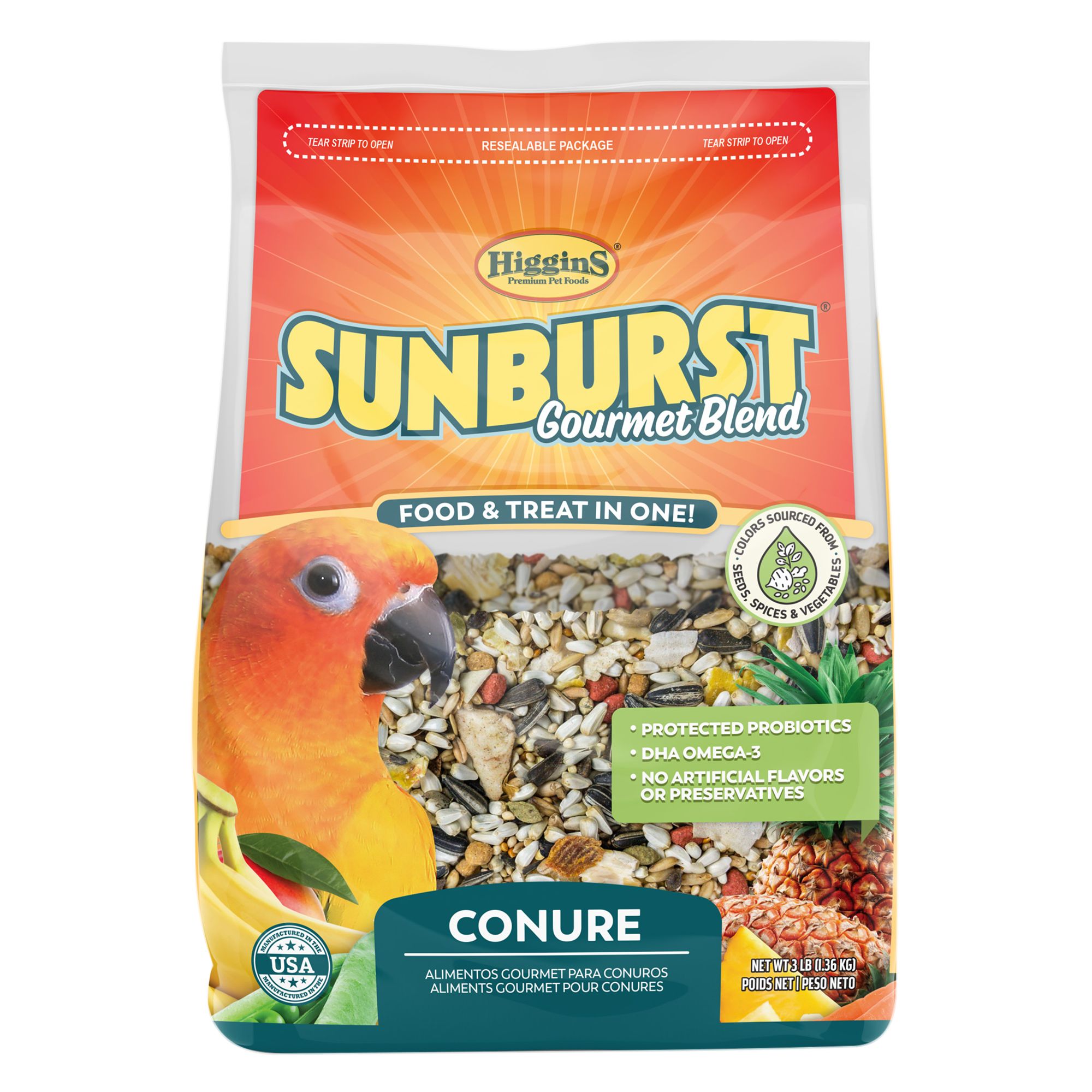 Higgins Sunburst Gourmet Blend Conure Food bird Pet Bird Food