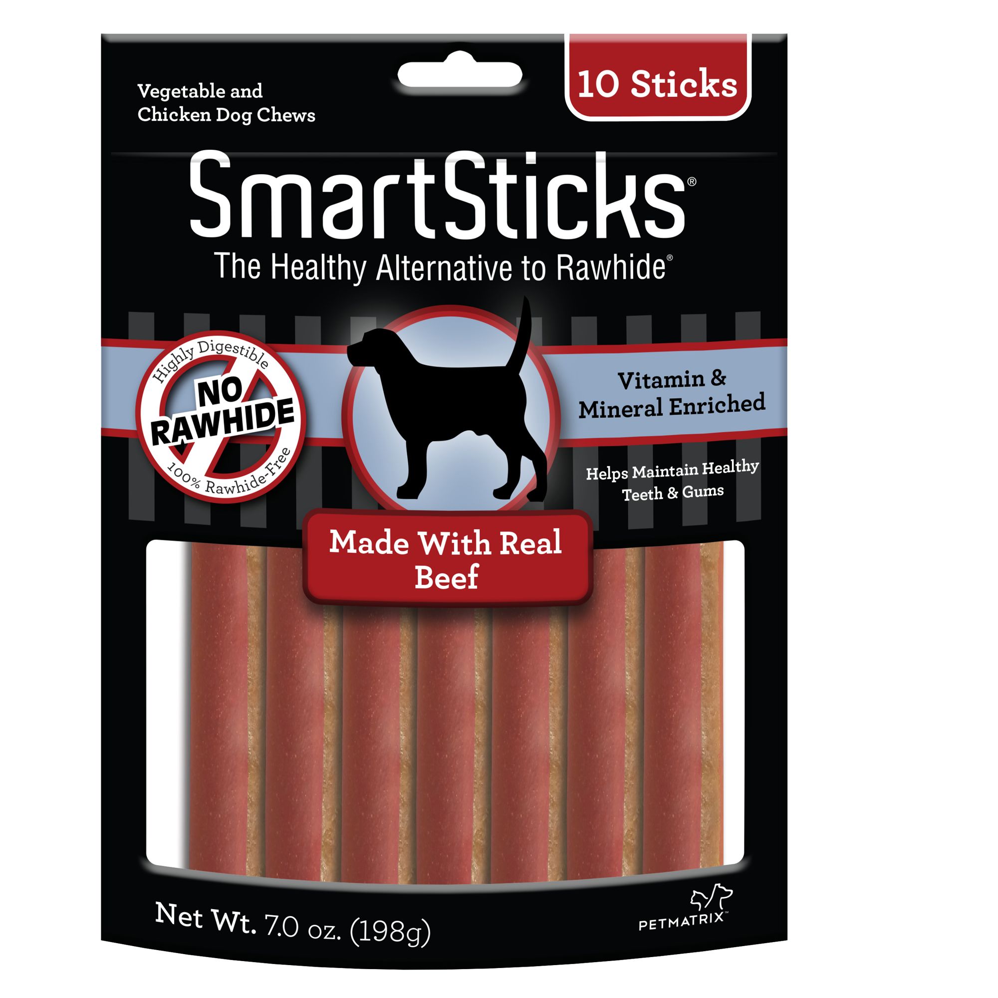 SmartBones® SmartSticks Dog Treat Beef dog Bones & Rawhide PetSmart
