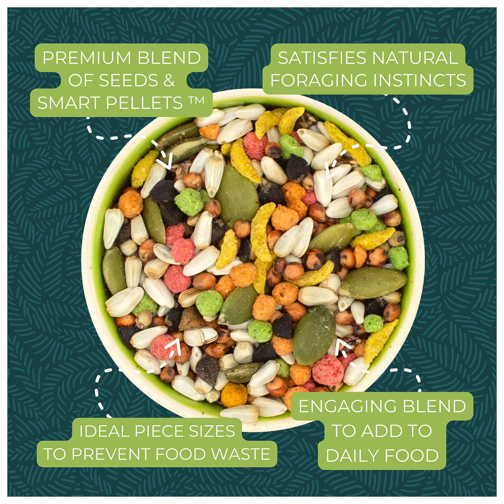 Zupreem® Sensible Seed Medium Bird Food Mixer - Seed Blend - thumbnail 7