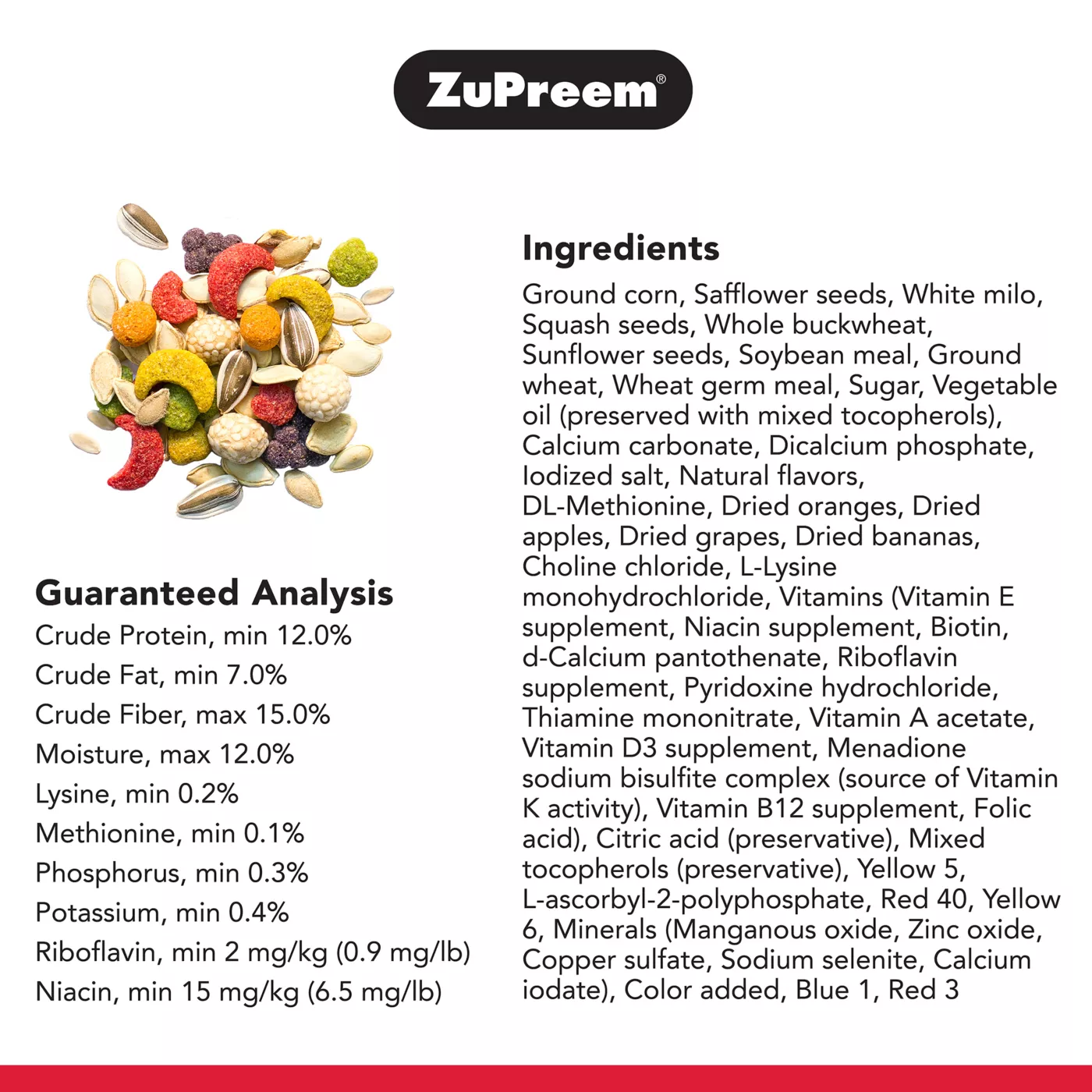 ZuPreem® Sensible Seed Enriching Variety Mix Bird Food