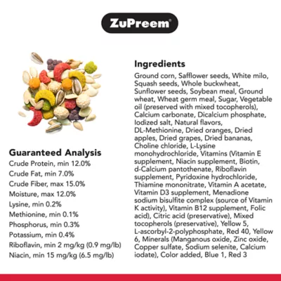 Product ZuPreem® Sensible Seed Enriching Variety Mix Bird Food Mixer