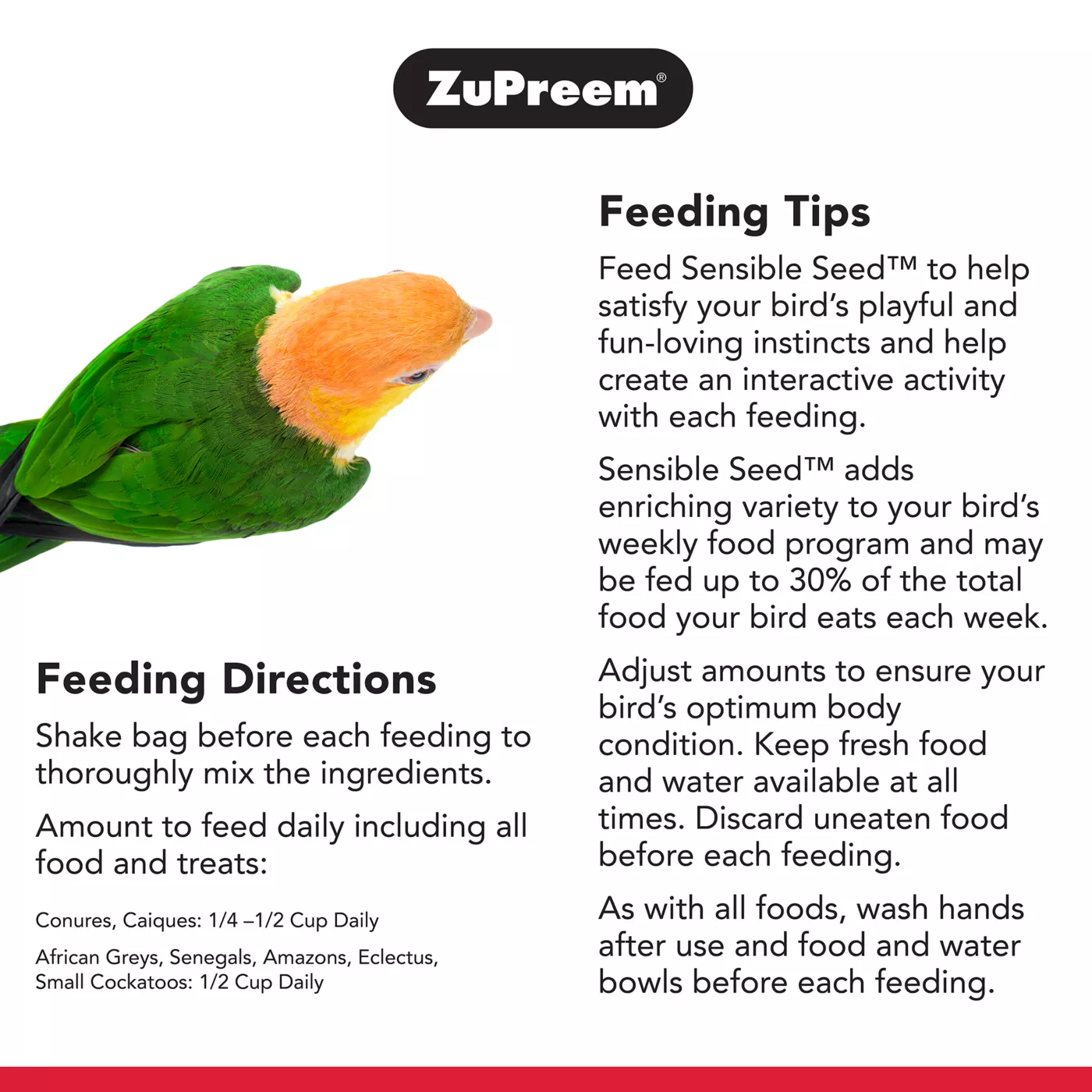 Product ZuPreem® Sensible Seed Enriching Variety Mix Bird Food