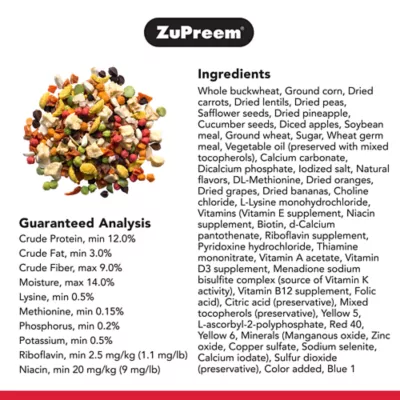 Product ZuPreem® Pure Fun Enriching Variety Mix Medium Bird Food Mixer