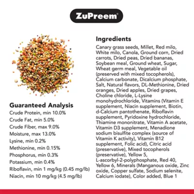 Product ZuPreem® Pure Fun Enriching Variety Mix Bird Food