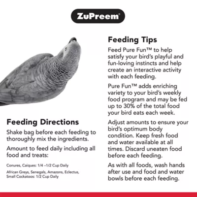 Product ZuPreem® Pure Fun Enriching Variety Mix Bird Food Mixer