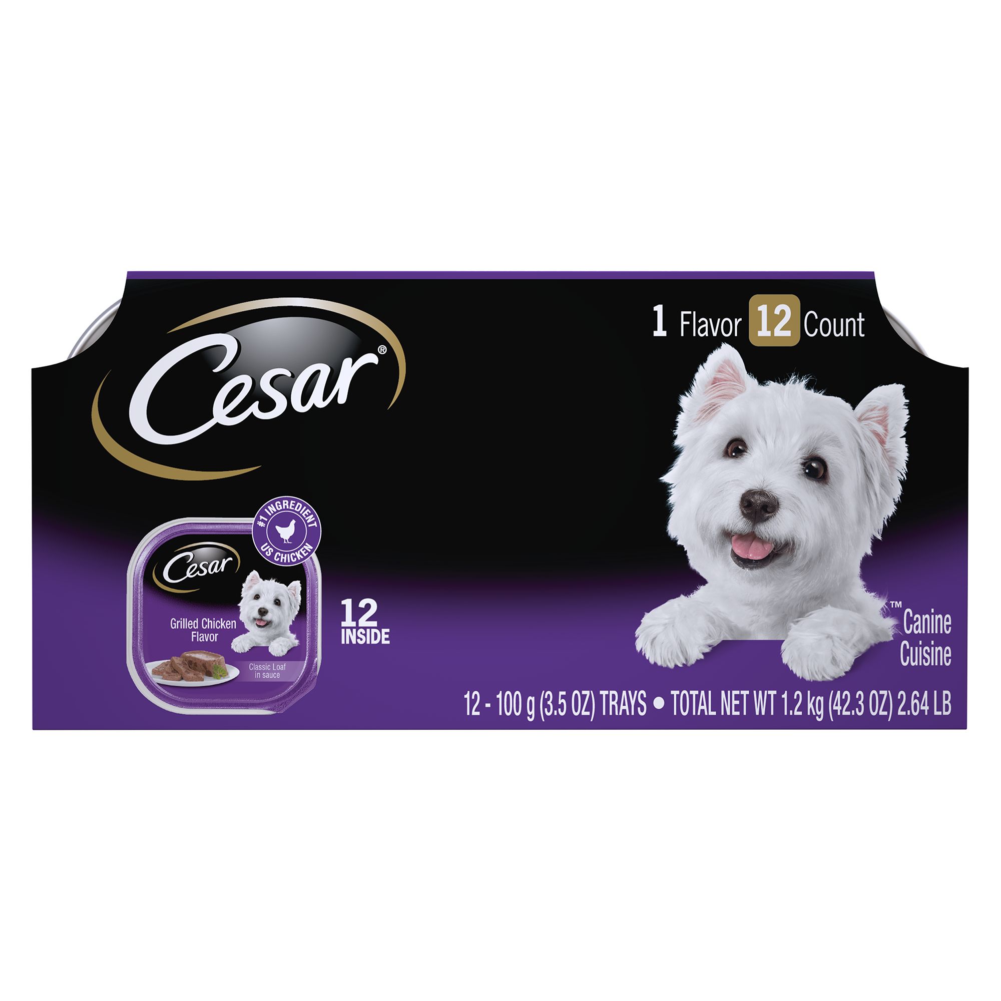 cesar chicken dog food