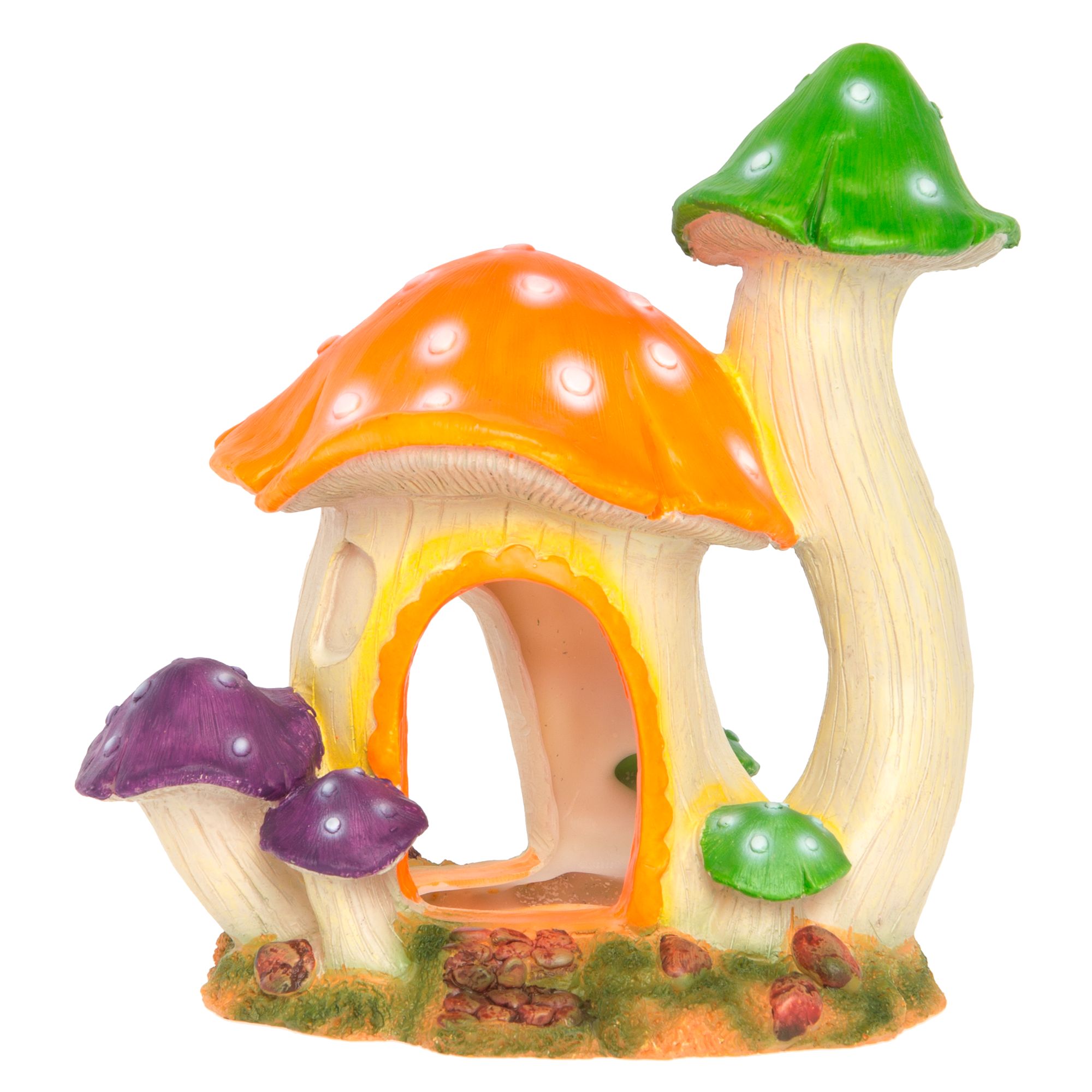 mushroom fish tank decoration