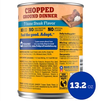 Product Pedigree® Chopped Ground Dinner Adult Wet Dog Food - 13.2 Oz.