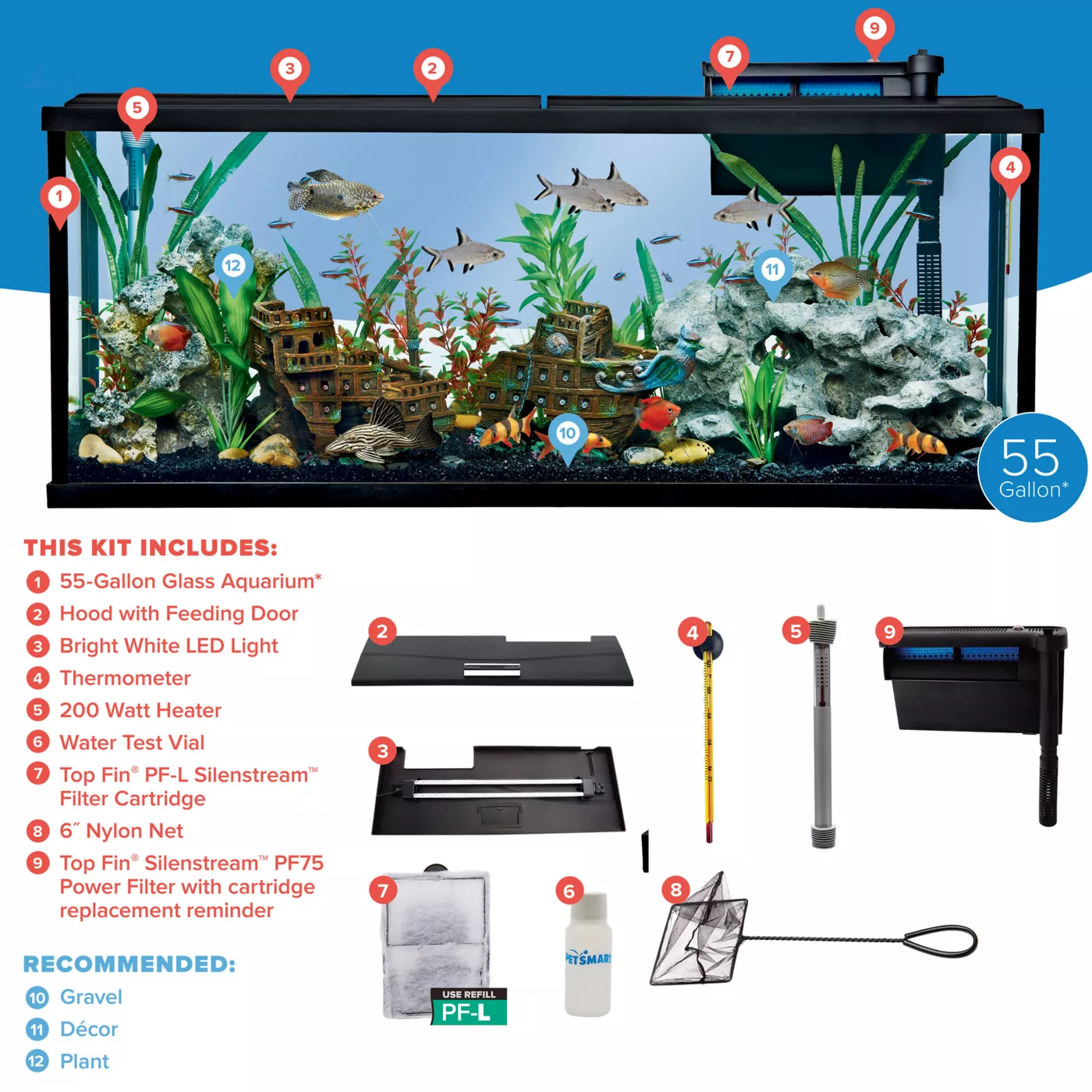 Top Fin Essentials Aquarium Starter Kit