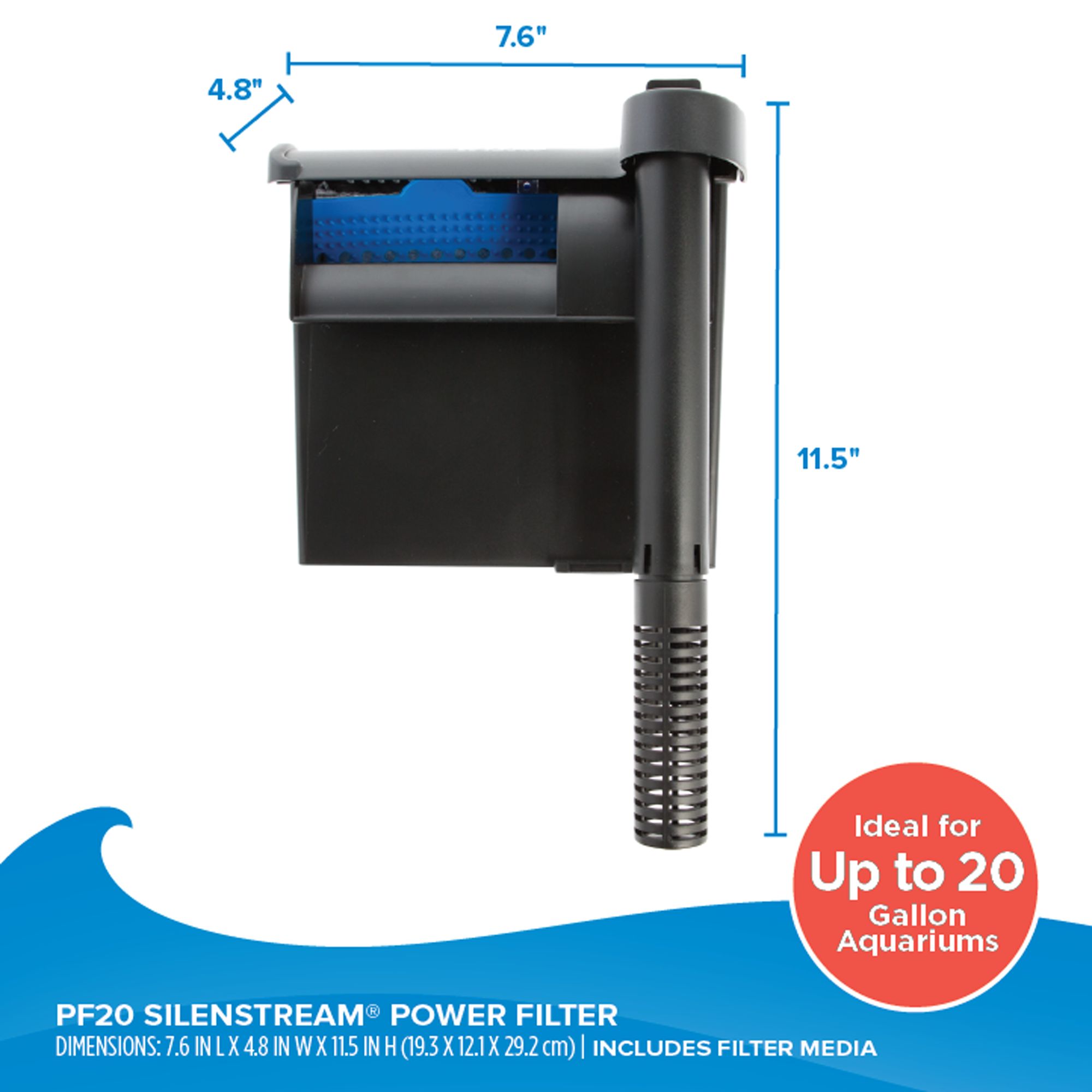 Ersatz-Filterpatronen Für Top Fin PF-S Filter — 8 Stück, Kompatibel Mit Silenstream PF10