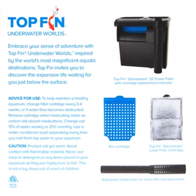 Product Top Fin® Silenstream™ Aquarium Power Filter