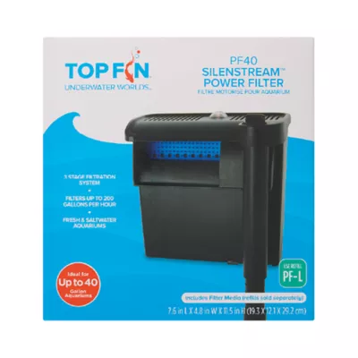 Top Fin® Silenstream Aquarium Power Filter - Fish Tank Power Filter - 10-75 Gallon - Image 7