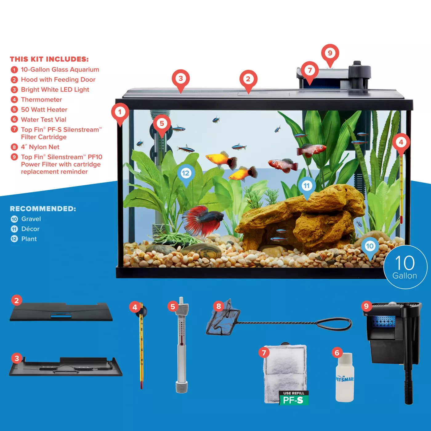 Top Fin Essentials Aquarium Starter Kit