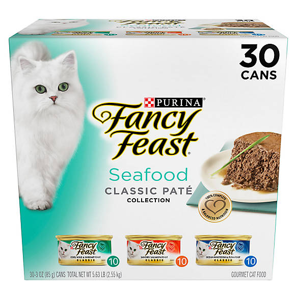 Fancy Feast® Cat Food Seafood, Variety Pack, 30ct cat Wet Food