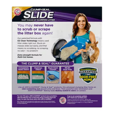 Product Arm & Hammer™ Clump & Seal Slide Clumping Multi-Cat Clay Cat Litter - Low Dust
