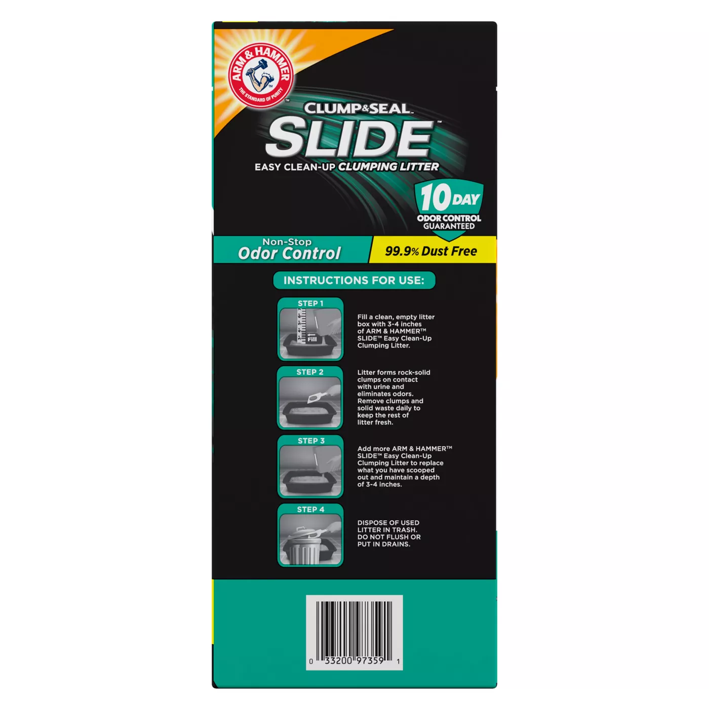 Arm and hammer clump and seal slide best sale