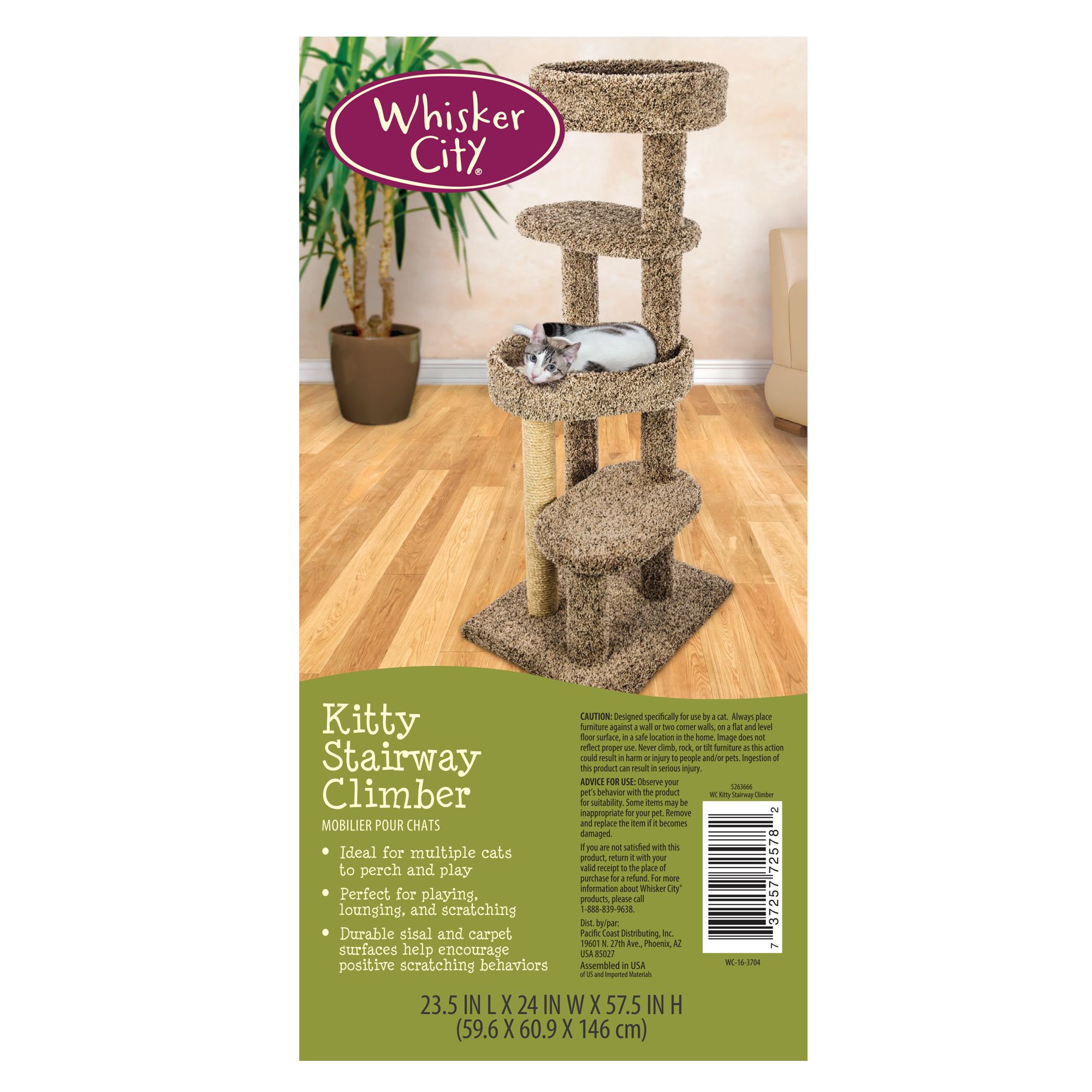 Whisker City® Kitty Stairway Climber cat Furniture & Towers PetSmart