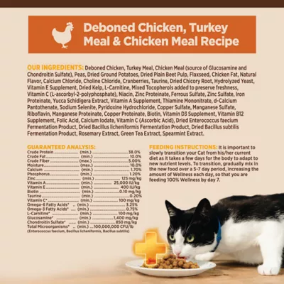 Product Wellness® CORE® Indoor Adult Cat Food - Natural, Grain Free, Chicken, Turkey & Chicken Meal