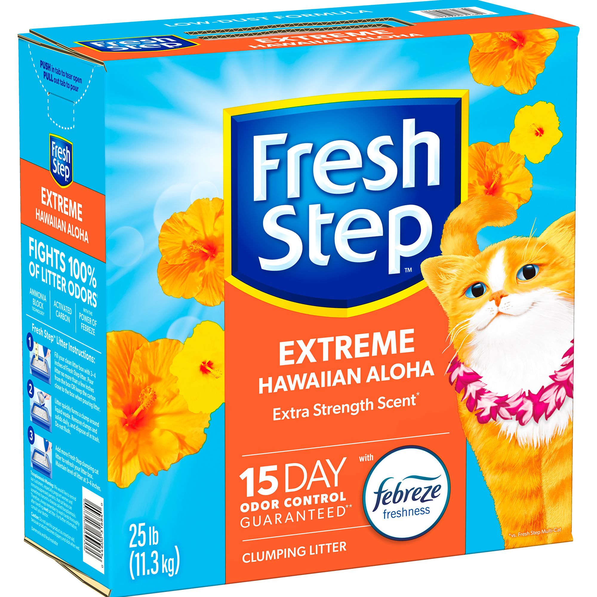 Fresh Step With Febreze Trade Extreme Cat Litter Clumping