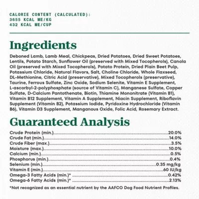 Product Nutro Limited Ingredient Diet Adult Dry Dog Food - Grain Free, Lamb & Sweet Potato