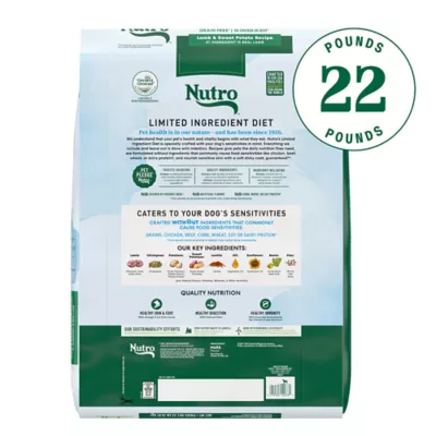 Nutro Limited Ingredient Diet Adult Dry Dog Food - Grain Free, Lamb & Sweet Potato - Image 10