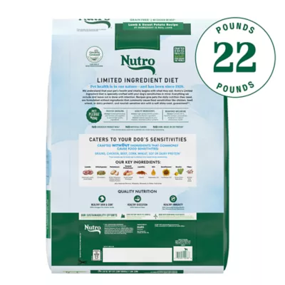 Nutro Limited Ingredient Diet Small Bites Adult Dry Dog Food - Grain Free, Lamb & Sweet Potato - Image 10