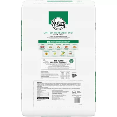 Nutro Limited Ingredient Diet Large Breed Adult Dry Dog Food Grain Free Lamb Sweet Potato