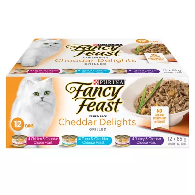 Product Fancy Feast® Delights with Cheddar Wet Cat Food Variety Pack