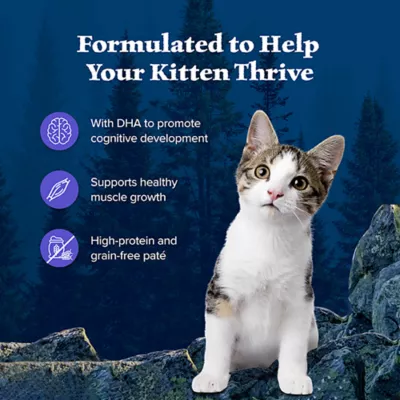 Product Blue Buffalo® Wilderness™  Kitten Wet Cat Food - Grain Free, Variety Pack, 6 CT, 18 OZ