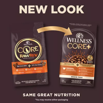 Product Wellness® CORE+ Kibble + Freeze-Dried Pieces Adult Dry Dog Food - Grain Free, Turkey