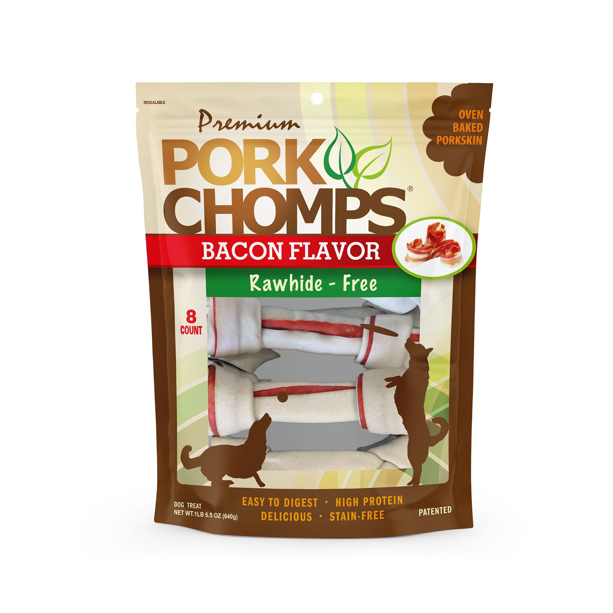 Rawhide Free Bones Dog Treat - Bacon 