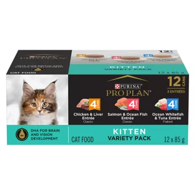 Product Purina Pro Plan Focus  Kitten Wet Cat Food - High-Protein, With Vitamins, Variety Pack, 12 CT, 36 OZ