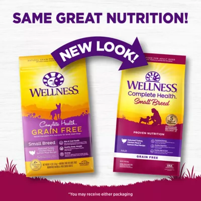 Product Wellness® Complete Health Small Breed Adult Dry Dog Food - Grain Free, Turkey, Chicken & Salmon