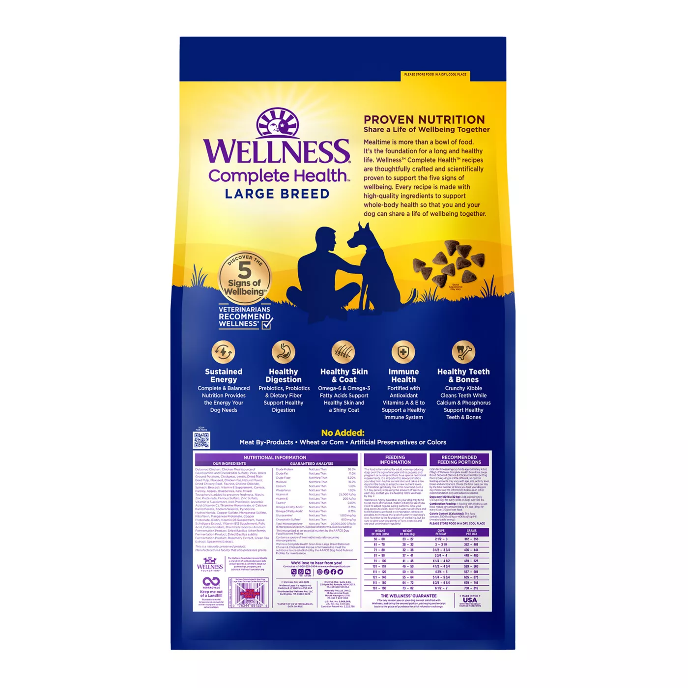 Product Wellness® Complete Health Large Breed Adult Dry Dog Food - Grain Free, Chicken & Chicken Meal