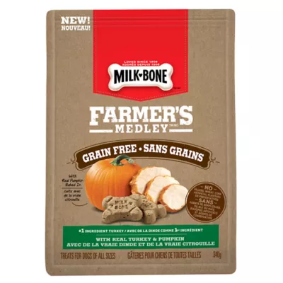 Product Milk-Bone Farmer's Medley Dog Treat - Grain Free, Turkey & Pumpkin