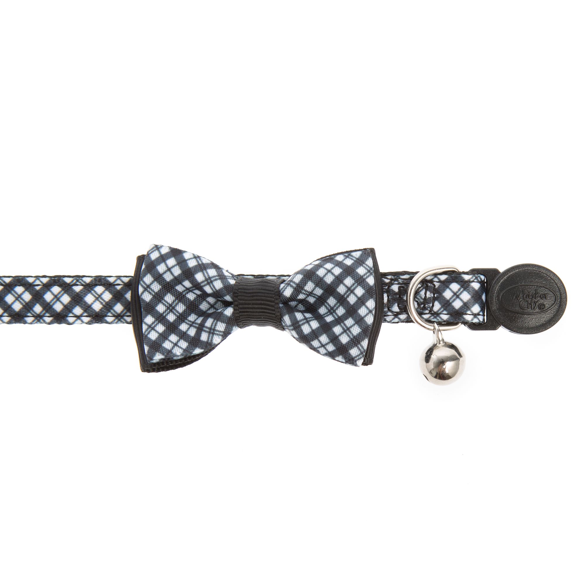 black bow tie cat collar