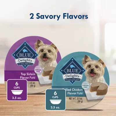 Product Blue Buffalo Delights Small Breed Variety Pack Adult Wet Dog Food - Top Sirloin & Grilled Chicken