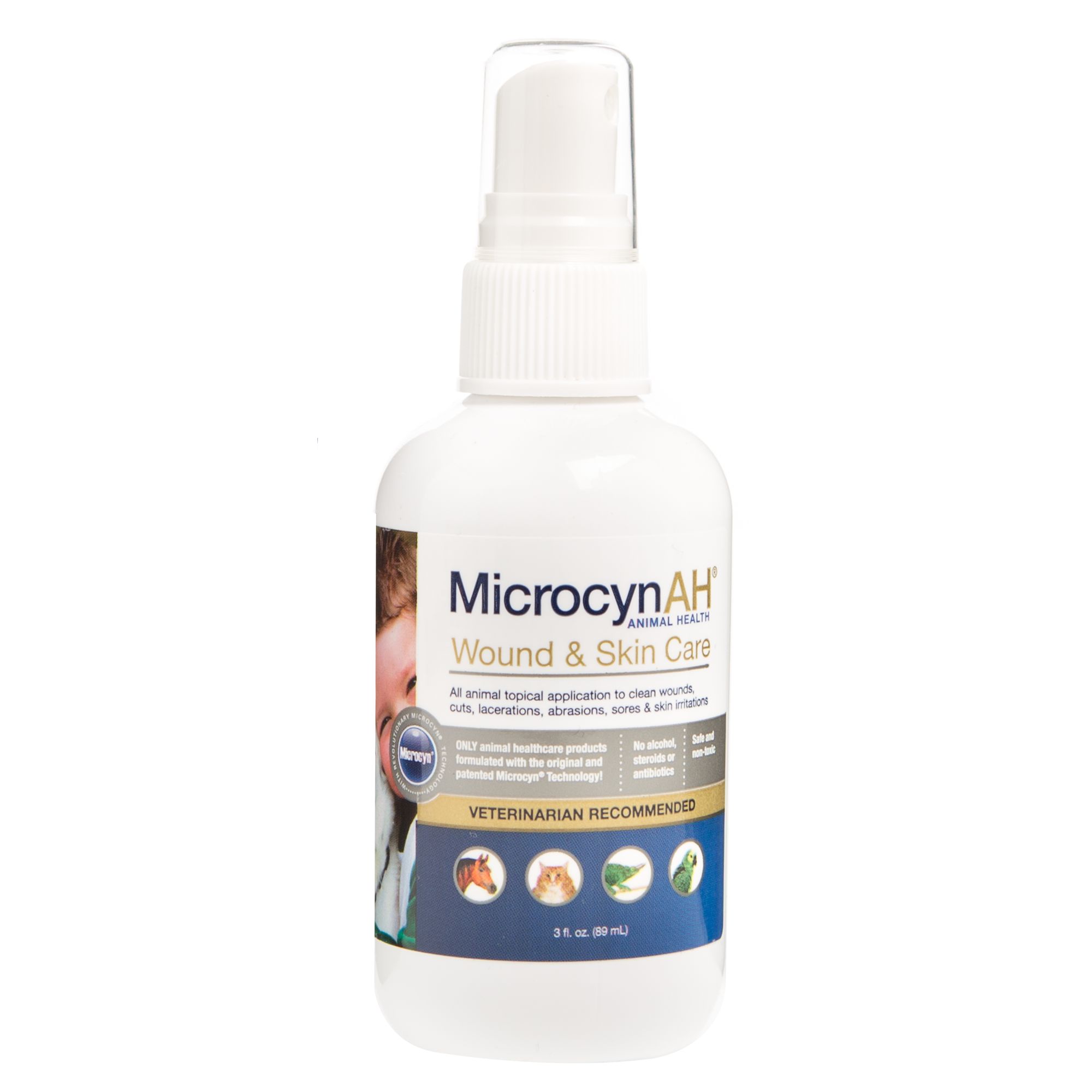 MicrocynAH Wound Skin Pet Care dog First Aid Recovery