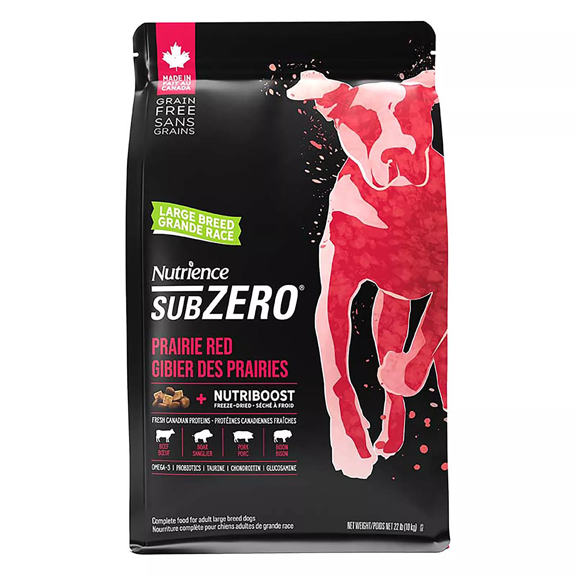 Nutrience SubZero Large Breed Adult Dog Food - Grain Free, Prarie Red