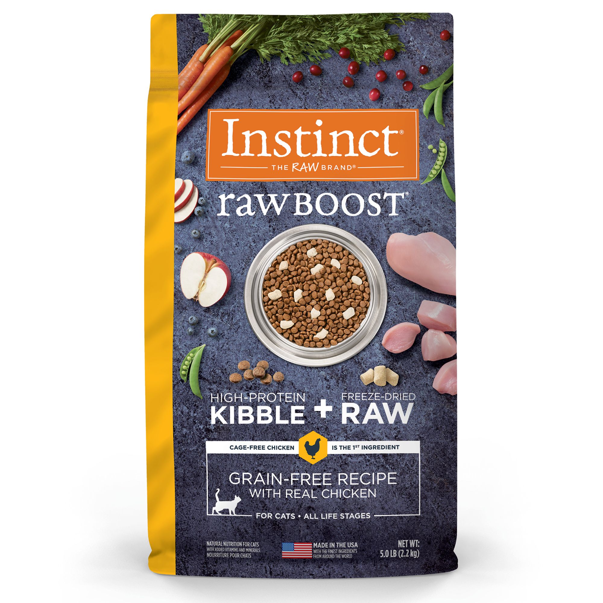 Instinct Raw Boost Cat Food Natural Grain Free Freeze Dried Raw Chicken