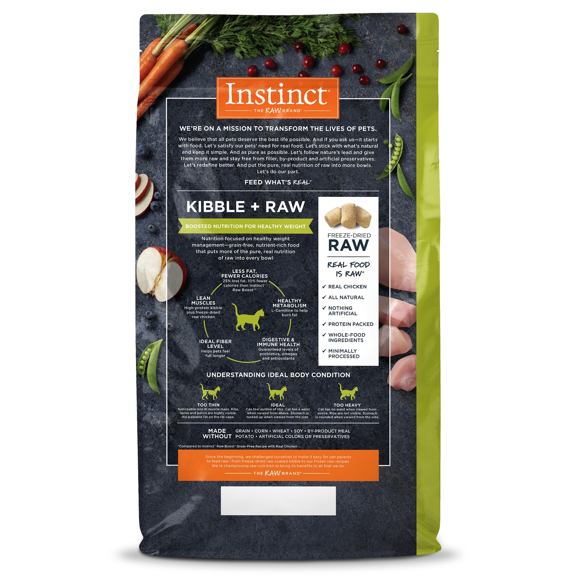 instinct raw boost healthy weight cat food