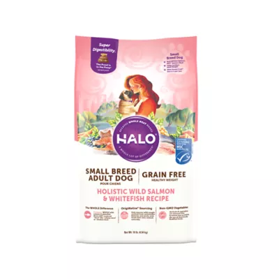 Product HALO® Small Breed Adult Dog Food - Natural, Grain Free, Holistic Wild Salmon & Whitefish Recipe