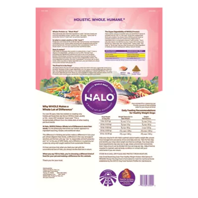 Product HALO® Small Breed Adult Dog Food - Natural, Grain Free, Holistic Wild Salmon & Whitefish Recipe