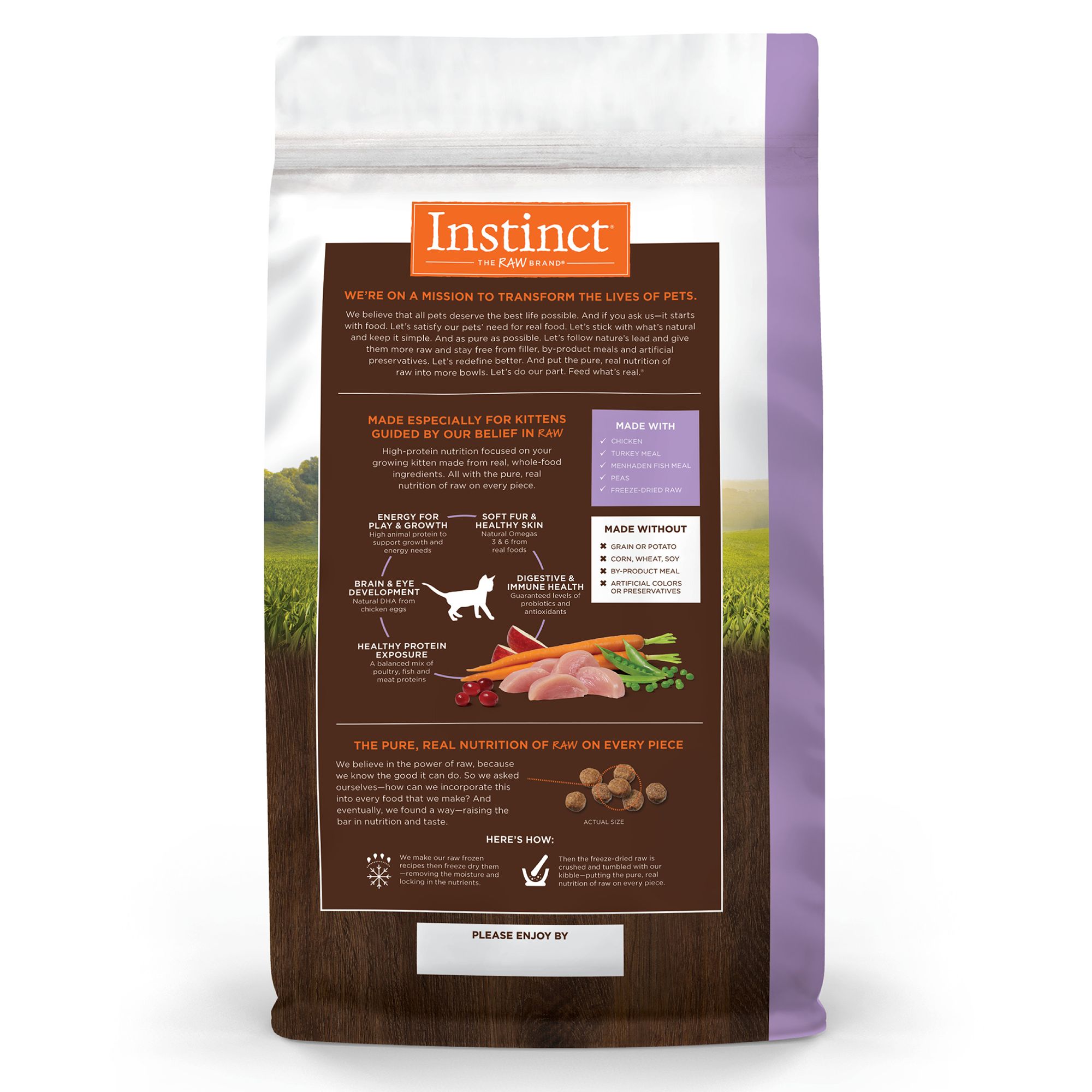 instinct dry kitten food