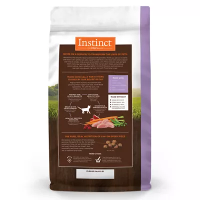 Instinct kitten food best sale