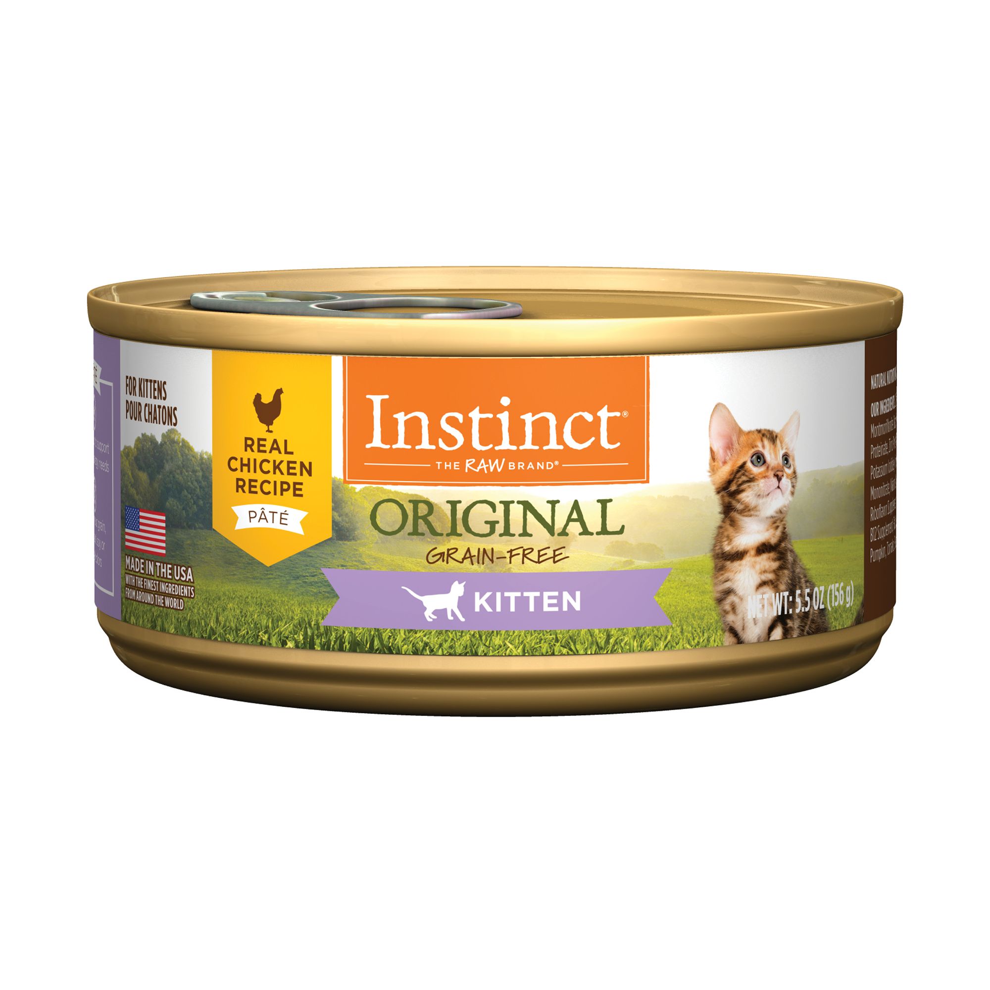 Instinct Grain Free Kitten Food Natural Chicken cat Wet Food