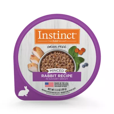 Instinct Grain Free Minced Cat Food Natural Rabbit